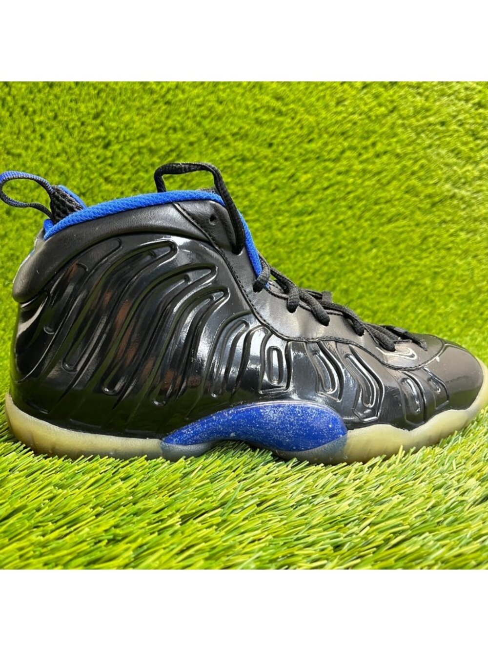 Nike Little Foamposite One Space Jam Boys Size 6Y Black Athletic Shoes Sneakers